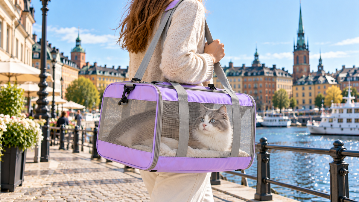 Flyga med hund och katt 2026: kabinreglerna hos 30 flygbolag i Europa