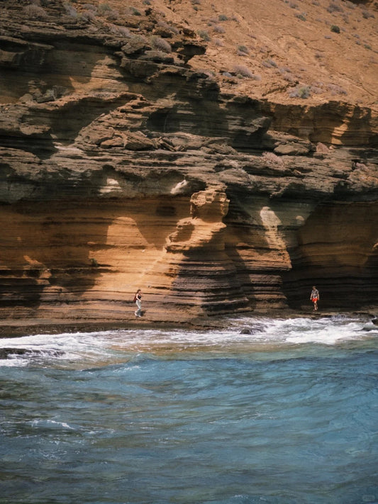  Lava rock and clear water at Playa Amarilla, southern Tenerife
