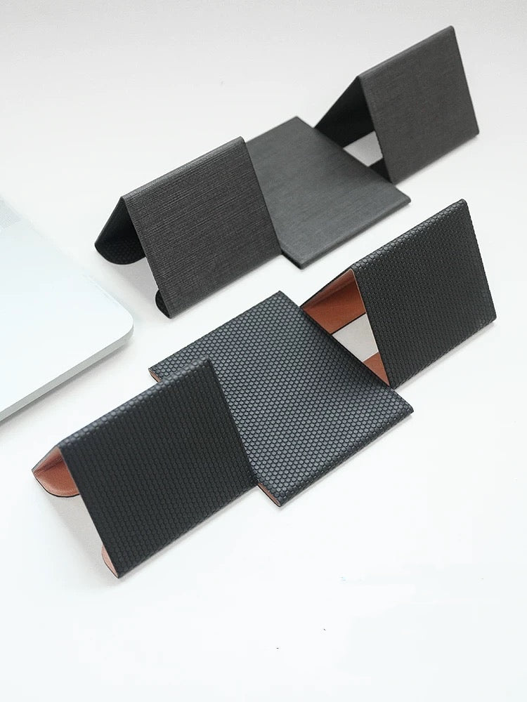 BackpackBeat 1103 laptop stand showing front side and back side both unfolded to demonstrate dual-use orientations