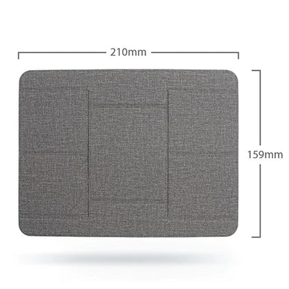 BackpackBeat 1103 foldable laptop stand flat dimensions 210mm x 159mm gray fabric surface