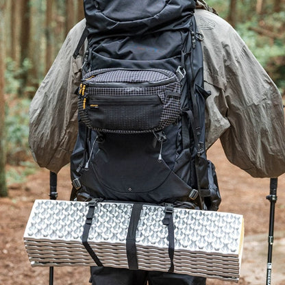 BackpackBeat 3300 lightweight crossbody bag 2L attached to large hiking backpack with sleeping pad outdoor adventure