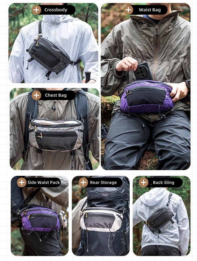 BackpackBeat 3300 versatile crossbody bag 6 wearing styles crossbody chest waist back sling demonstration