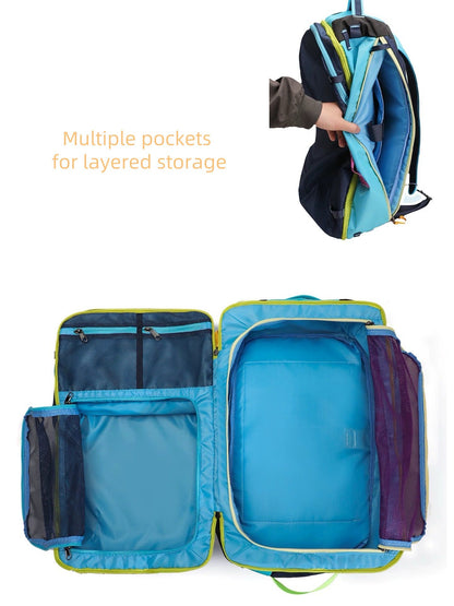 BackpackBeat 8805 business travel backpack 360 degree opening with 6 compartments layered storage