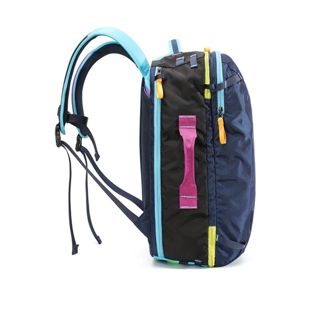 BackpackBeat 8805 business travel backpack 28L with stowable shoulder straps side view