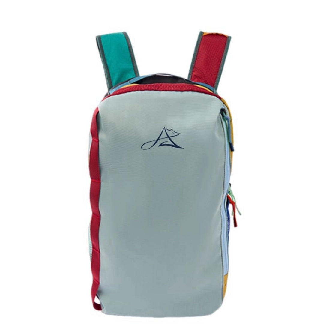 BackpackBeat 8806 lightweight business travel backpack 21L stream green front view full product shot colorful design