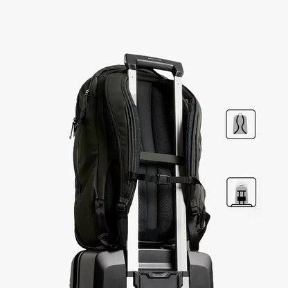 BackpackBeat 8807 expandable backpack luggage strap attached to rolling suitcase