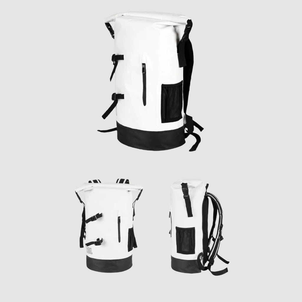 Multi-angle view of the BackpackBeat 6601 completely waterproof backpack 20L, featuring durable and sleek design.