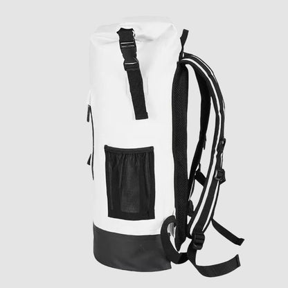 Side view of the BackpackBeat 6601 completely waterproof backpack 20L highlighting its compact and clean profile.