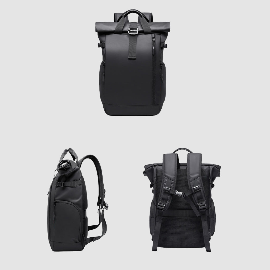 BackpackBeat 7701 waterproof backpack 18L in black- Full View
