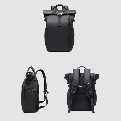 BackpackBeat 7701 waterproof backpack 18L in black- Full View