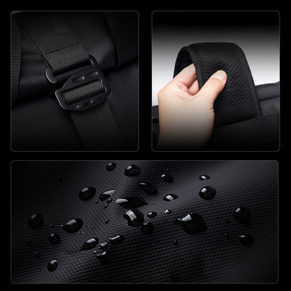 BackpackBeat 7701 waterproof backpack 18L in black-waterproof surface details