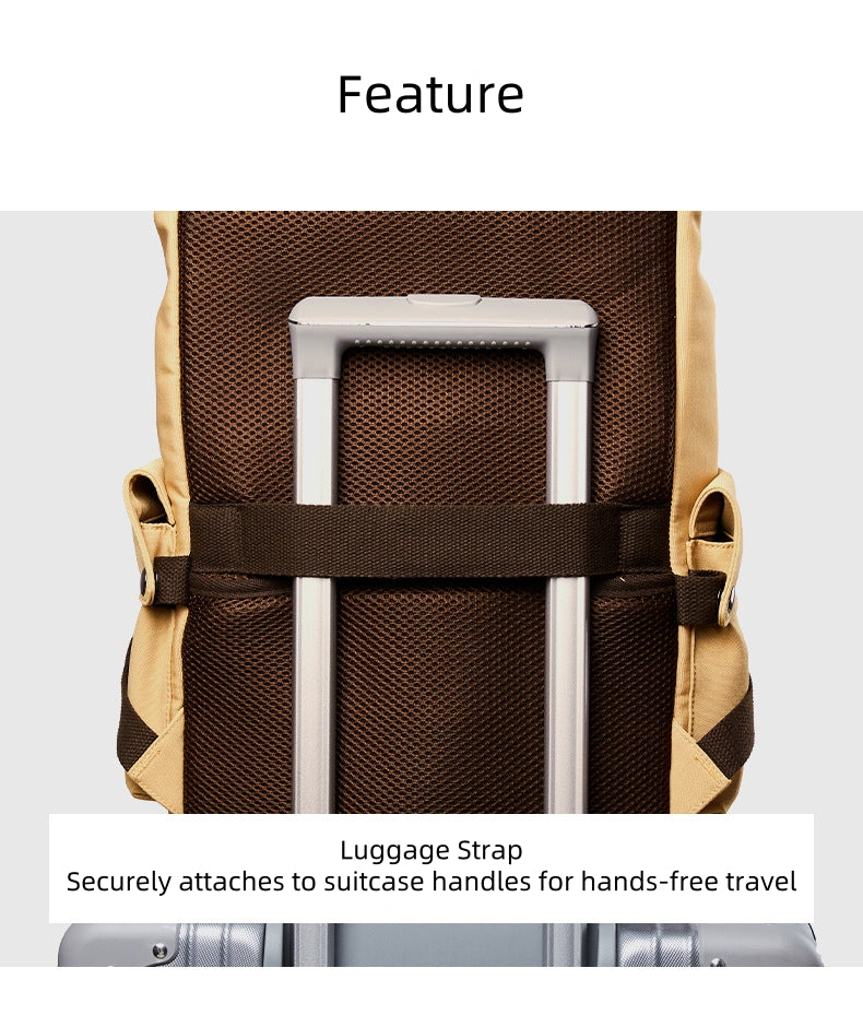 Backpackbeat 7704 waterproof canvas backpack – suitcase strap design for travel