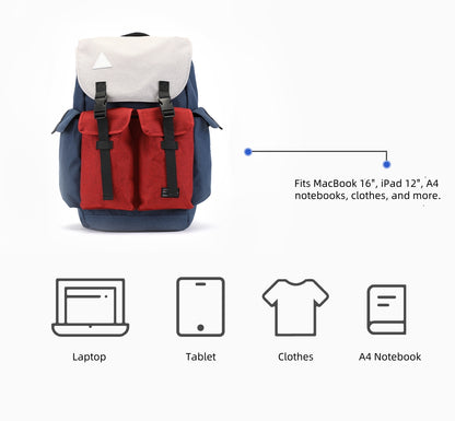 Backpackbeat 7705 backpack 25L – fits MacBook 16", iPad 12", clothes and A4 notebooks