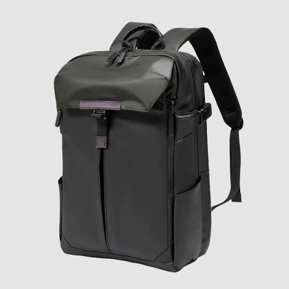 Angled side view of BackpackBeat 8808 extend waterproof backpack on white background.