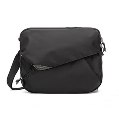 Front view of Backpackbeat 9900 crossbody backpack in black color on white background